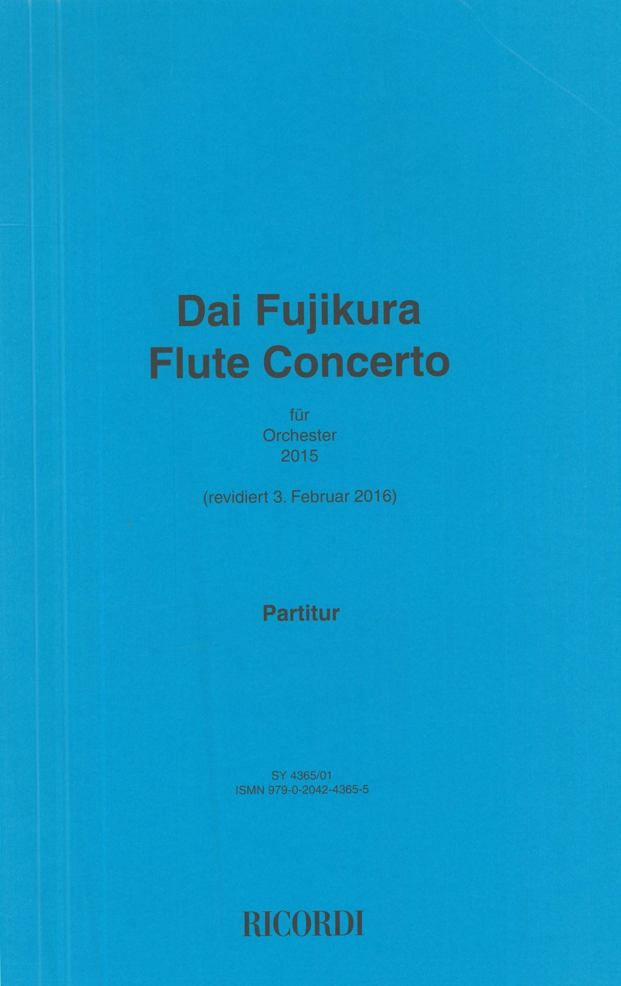 Fujikura: Flute Concerto for Orchestra