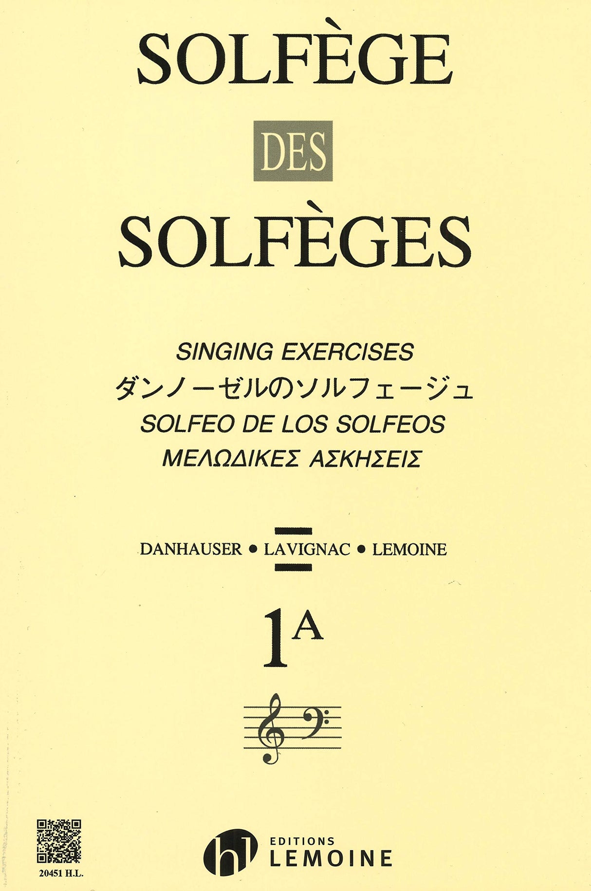 Solfège des Solfèges - Volume 1A