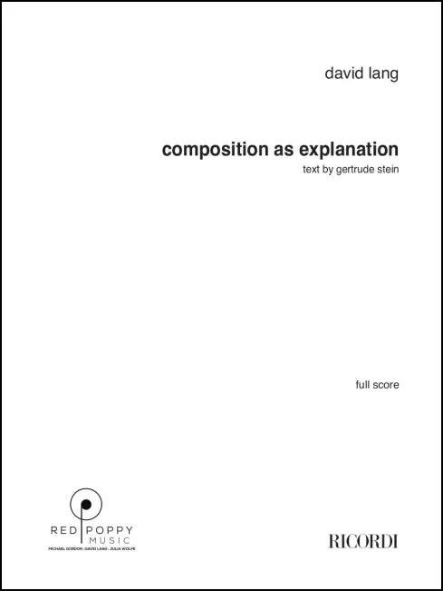 Lang: composition as explanation