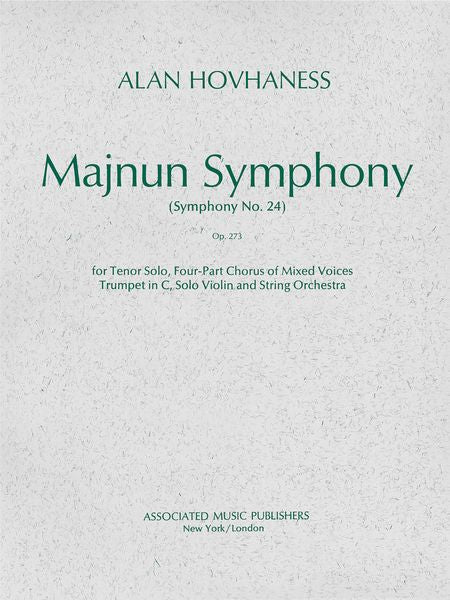 Hovhaness: Majnun Symphony (Symphony No. 24), Op. 273