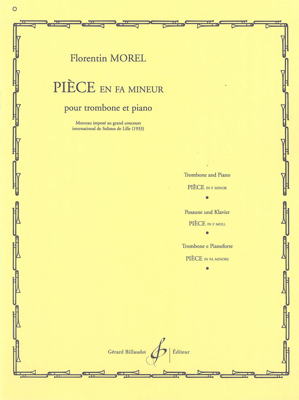 Morel: Pièce in F Minor