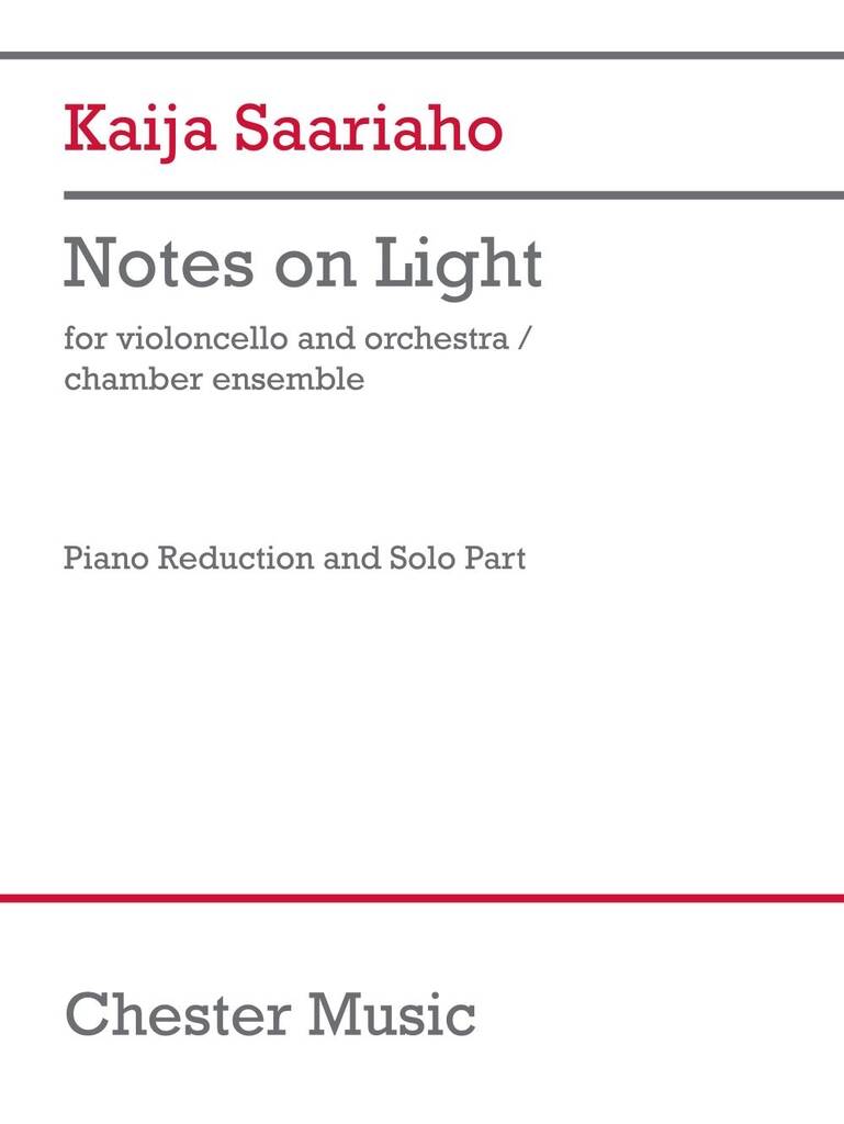 Saariaho: Notes on Light