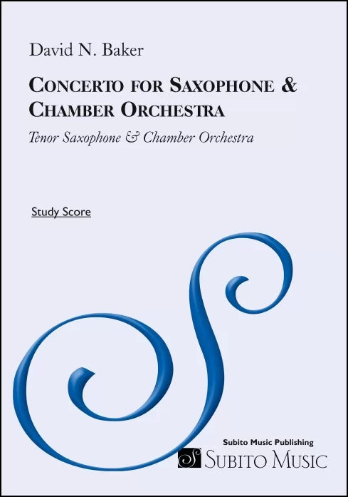 Baker: Tenor Saxophone Concerto