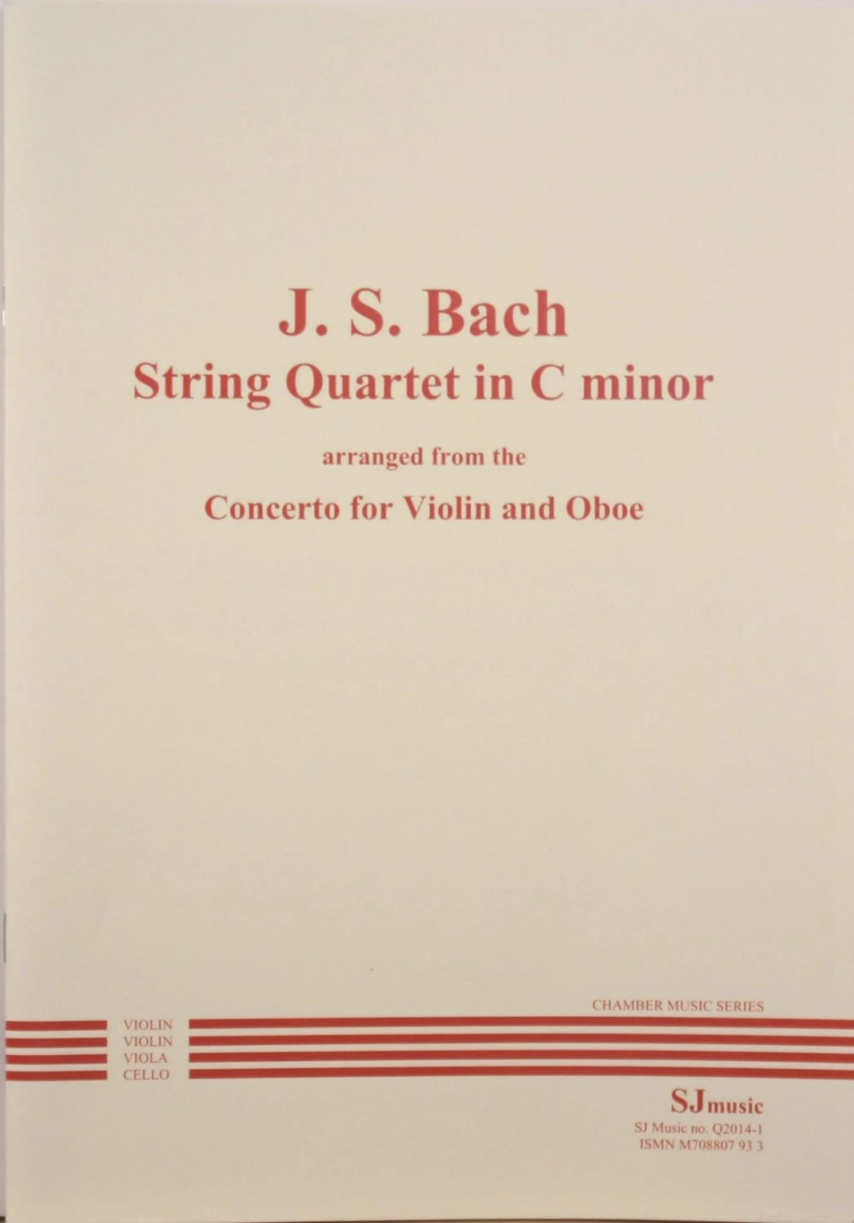 Bach: Concerto in C Minor, BWV 1060R (arr. for string quartet)