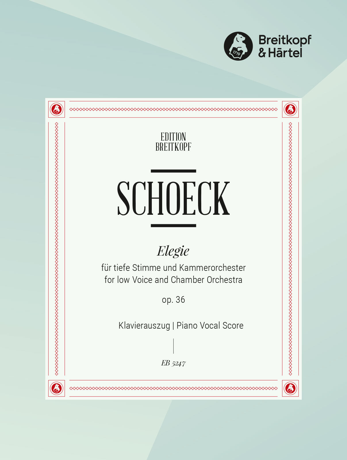 Schoeck: Elegie, Op. 36