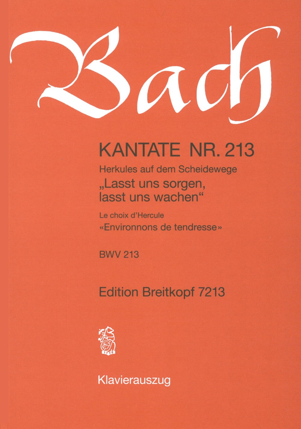 Bach: Lasst uns sorgen, lasst uns wachen, BWV 213