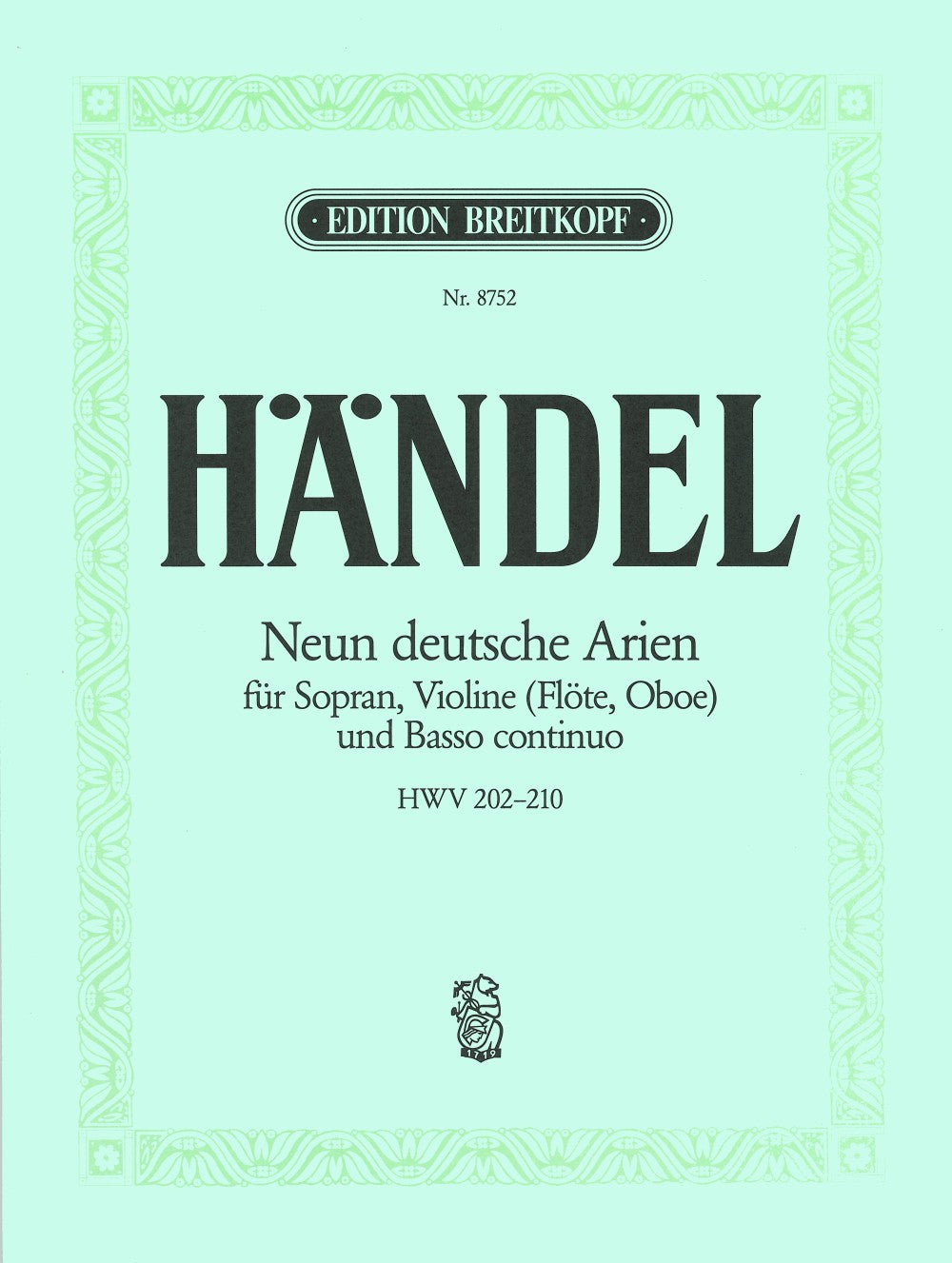 Handel: 9 German Arias, HWV 202-210