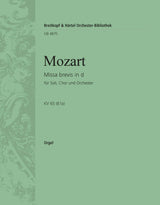 Mozart: Missa brevis in D Minor, K. 65 (61a)