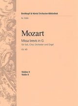 Mozart: Missa brevis in G Major, K. 49 (47d)