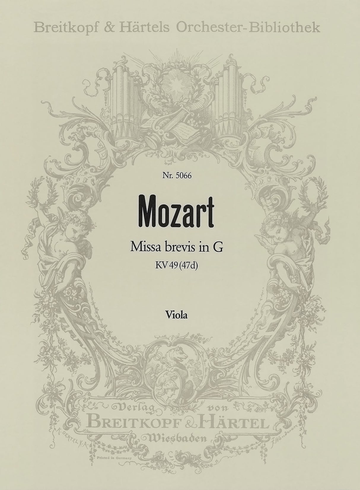 Mozart: Missa brevis in G Major, K. 49 (47d)