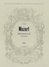 Mozart: Missa brevis in G Major, K. 49 (47d)