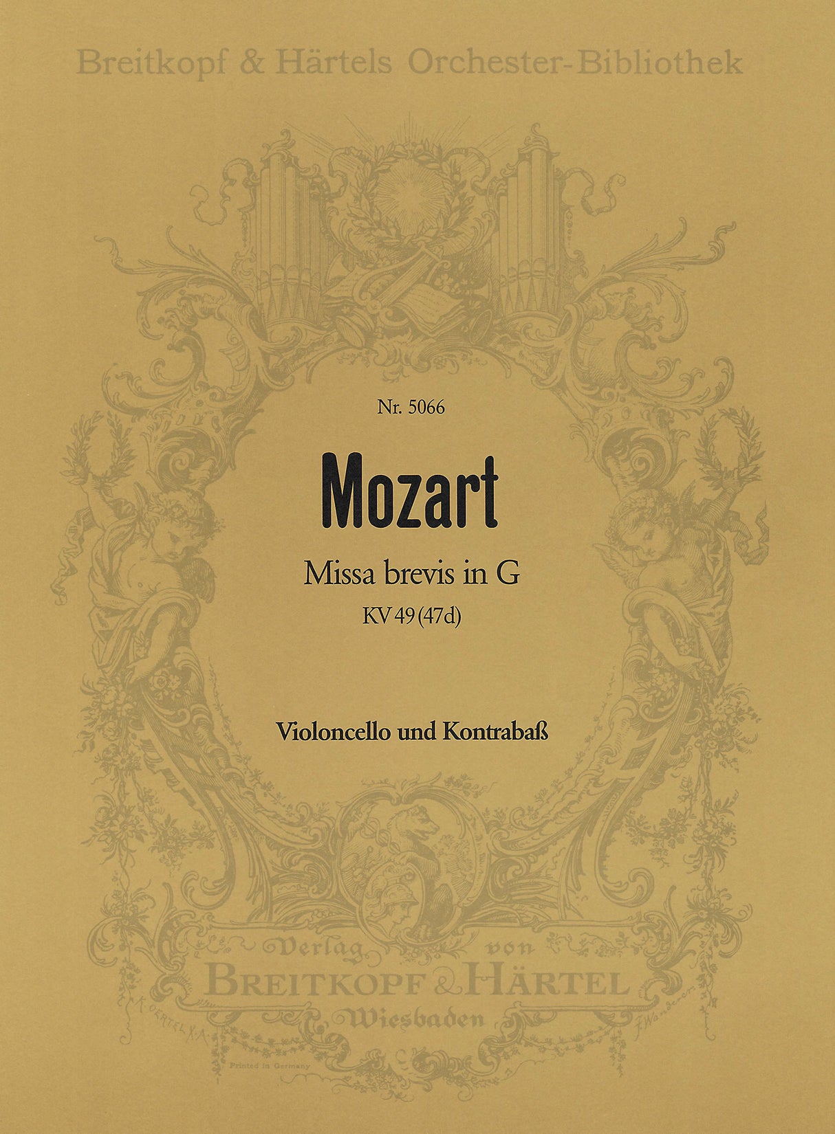 Mozart: Missa brevis in G Major, K. 49 (47d)