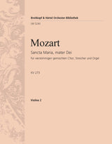 Mozart: Sancta Maria, mater Dei, K. 273