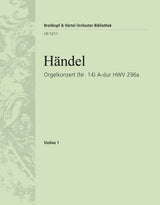 Handel: Organ Concerto in A Major, HWV 296a