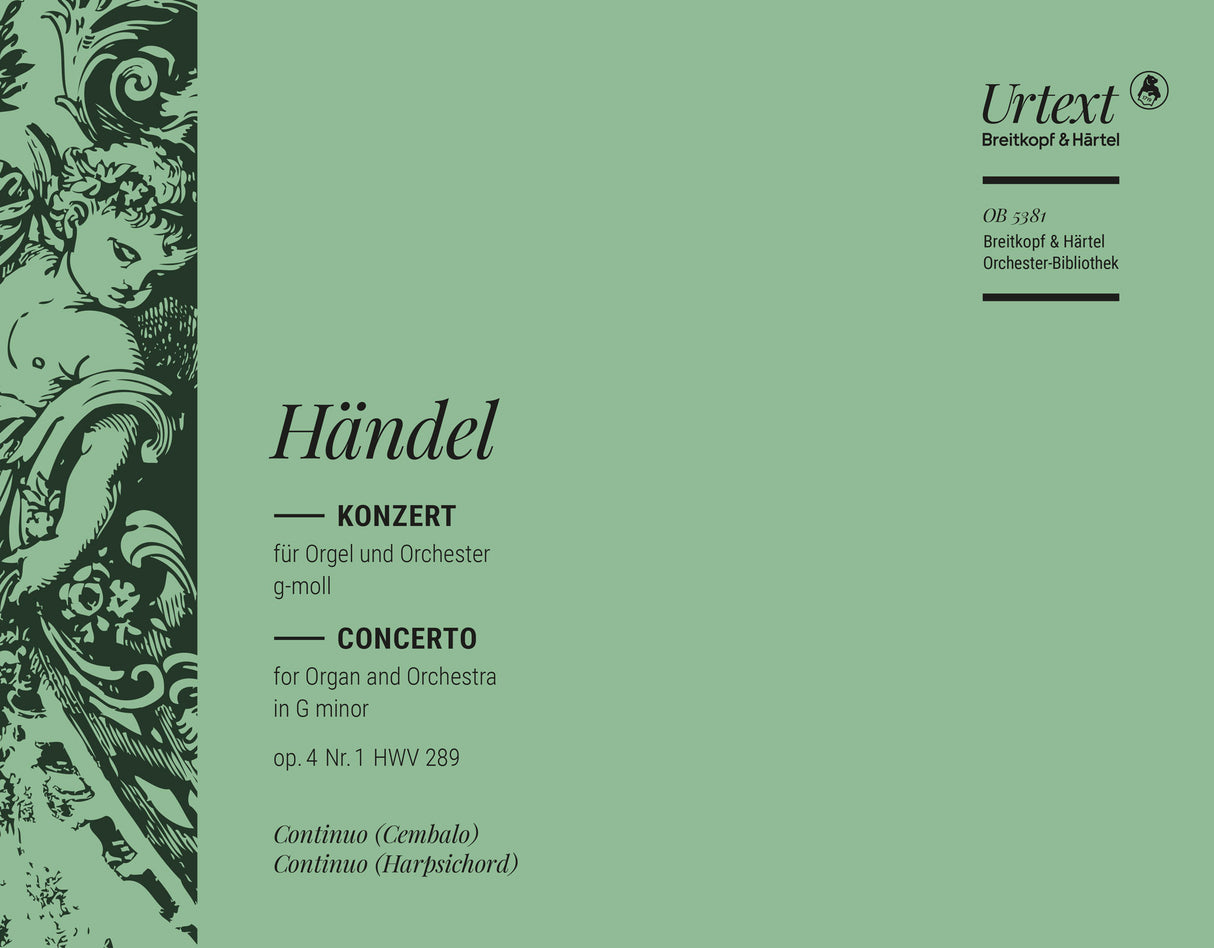 Handel: Organ Concerto in G Minor, HWV 289, Op. 4, No. 1