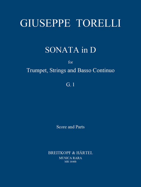 Giuseppe Torelli Sonata in D G 1 Score Parts
