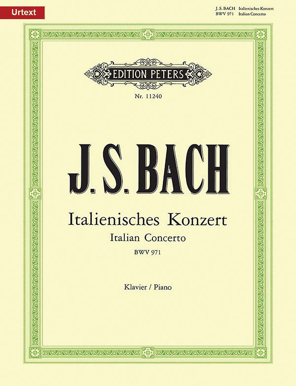 Bach Italian Concerto Bwv 971 Ficks Music 9622