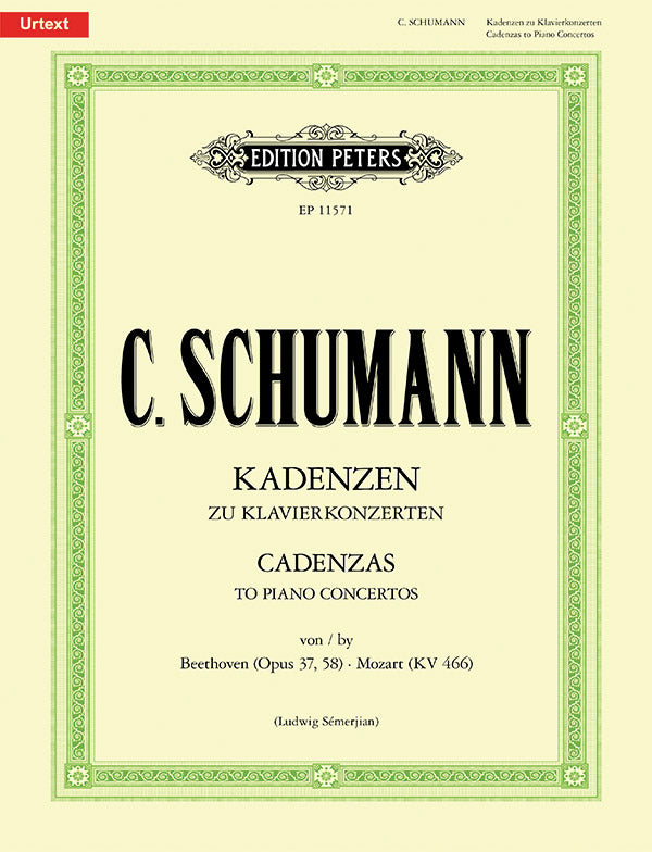 Schumann: Cadenzas to Piano Concertos