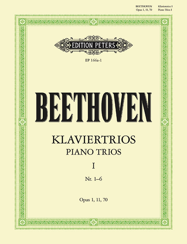 Beethoven: Piano Trios - Volume 1 (Nos. 1-6) – Ficks Music