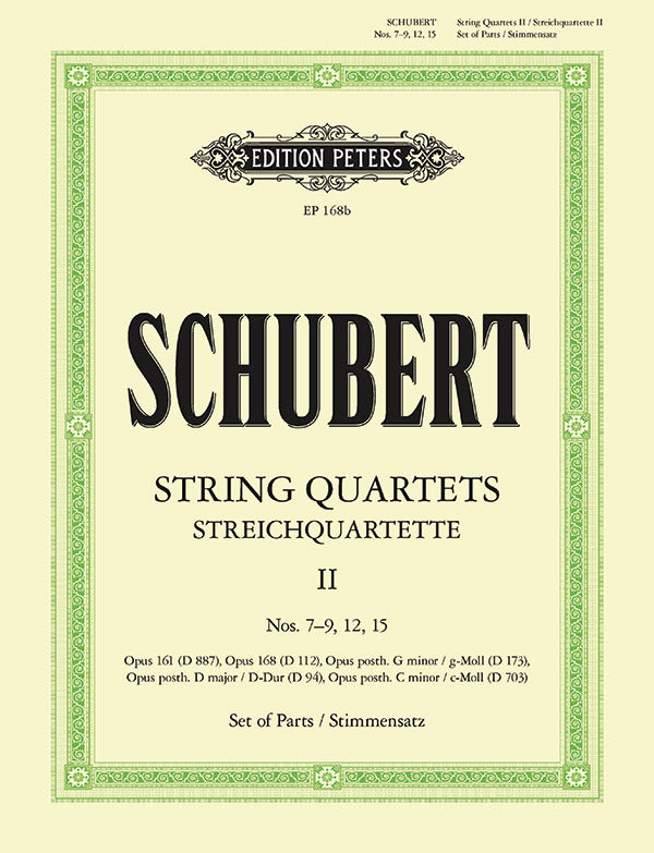 Schubert: String Quartets - Volume 2