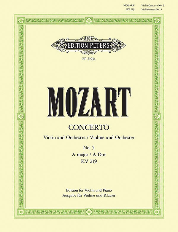 Mozart: Violin Concerto No. 5 in A Major, K. 219