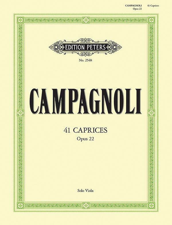 Campagnoli: 41 Caprices, Op. 22