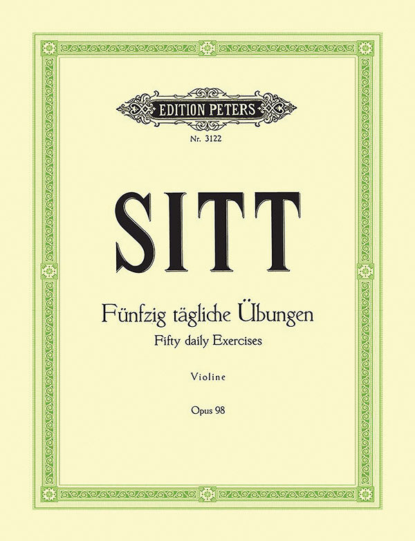 Sitt: 50 Daily Exercises for the Left Hand, Op. 98