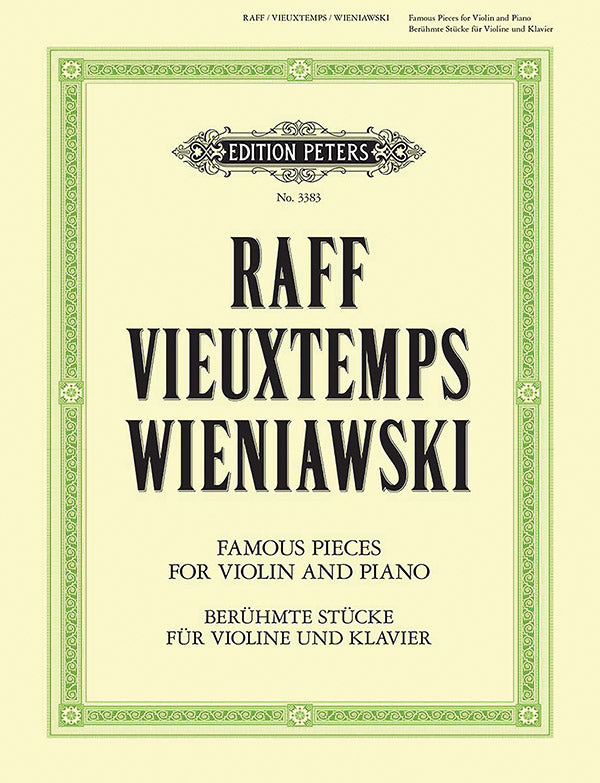 3 Romantic Pieces by Raff, Vieuxtemps and Wieniawski