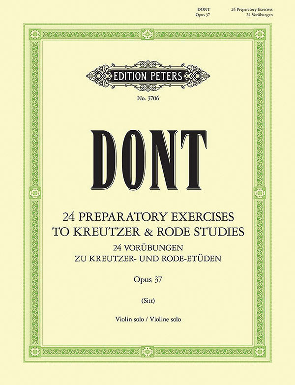 Dont: 24 Preparatory Exercises, Op. 37