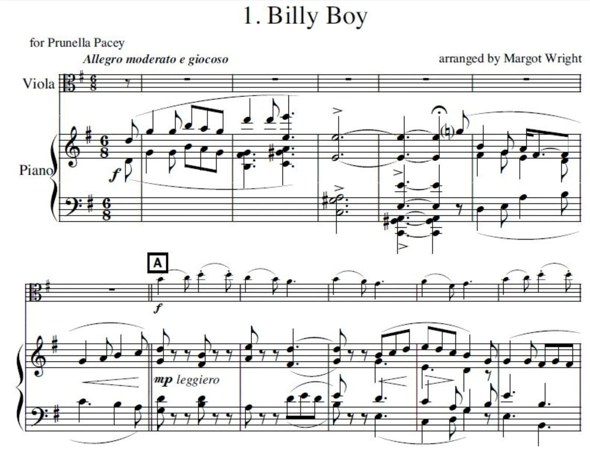 Three Northumbrian Folk Songs (arr. for viola & piano)