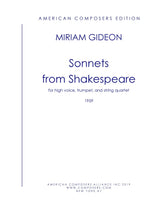 Gideon: Sonnets from Shakespeare