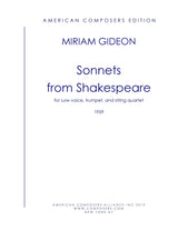 Gideon: Sonnets from Shakespeare