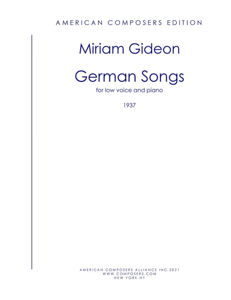 Gideon: German Songs