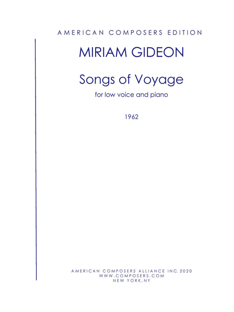 Gideon: Songs of Voyage