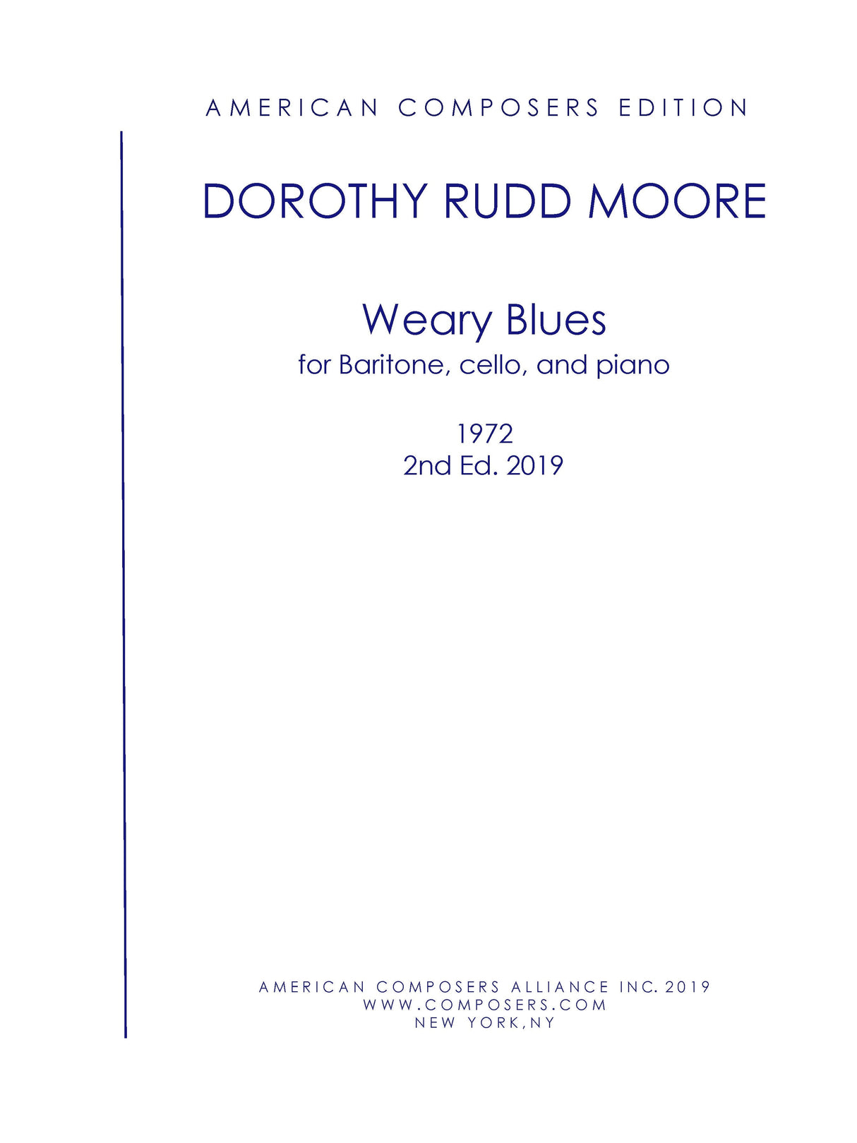 Moore: Weary Blues