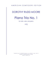 Moore: Piano Trio No. 1