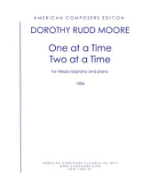 Moore: One at a Time, Two at a Time (from "Frederick Douglass")