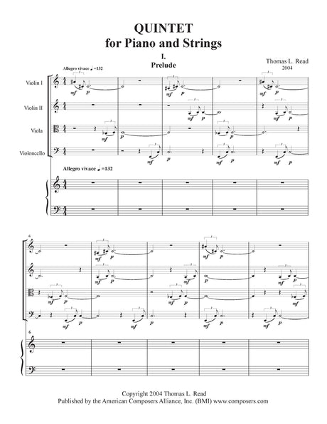 Read: Quintet for Piano and Strings