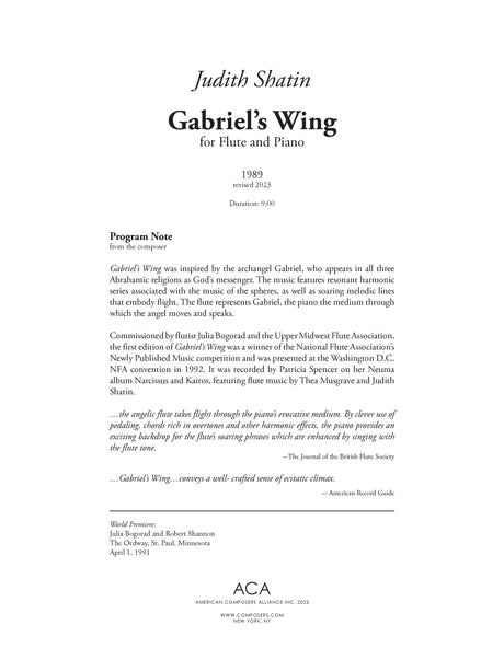 Shatin: Gabriel's Wing