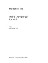 Tillis: Three Showpieces for Violin