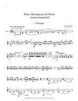 Tillis: Three Showpieces for Violin