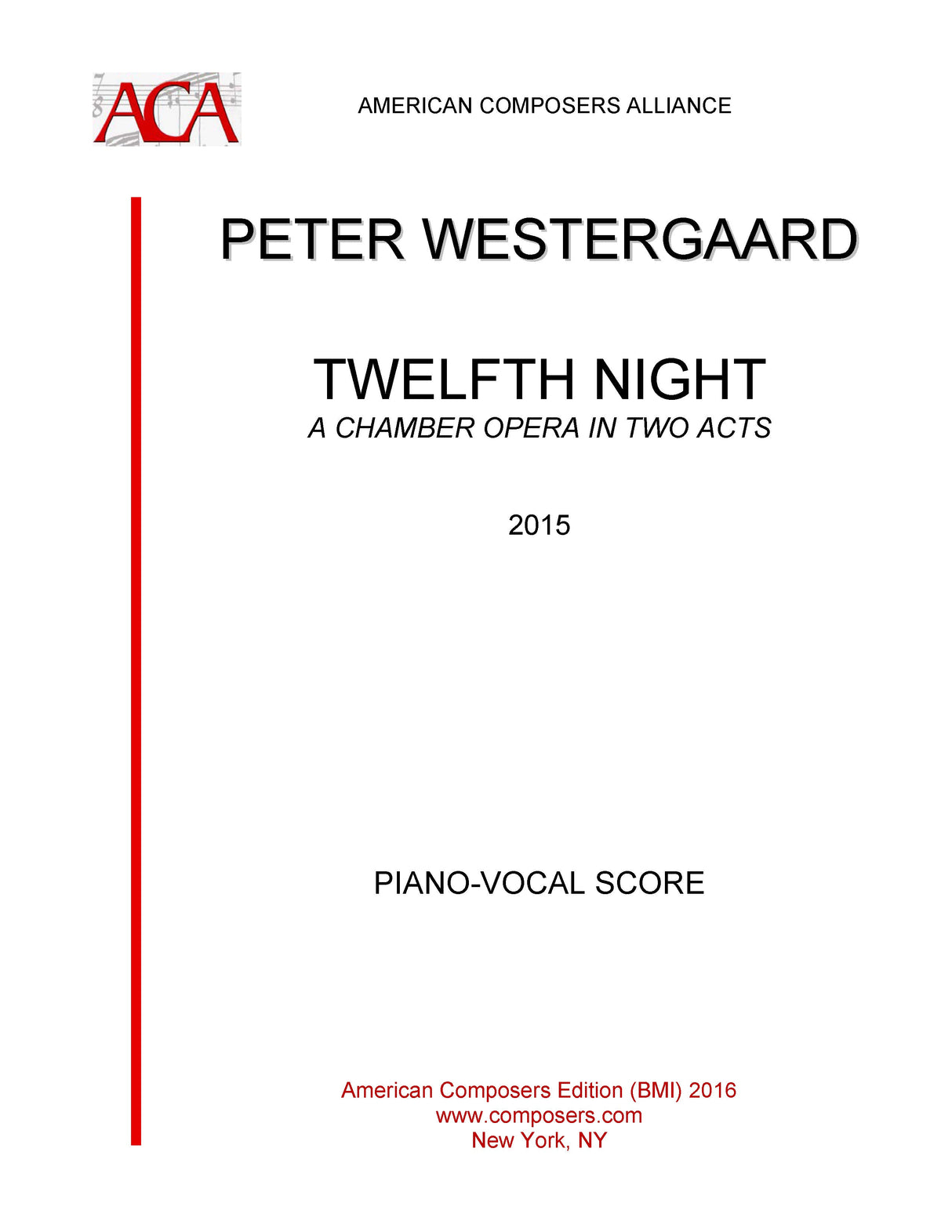 Westergaard: Twelth Night