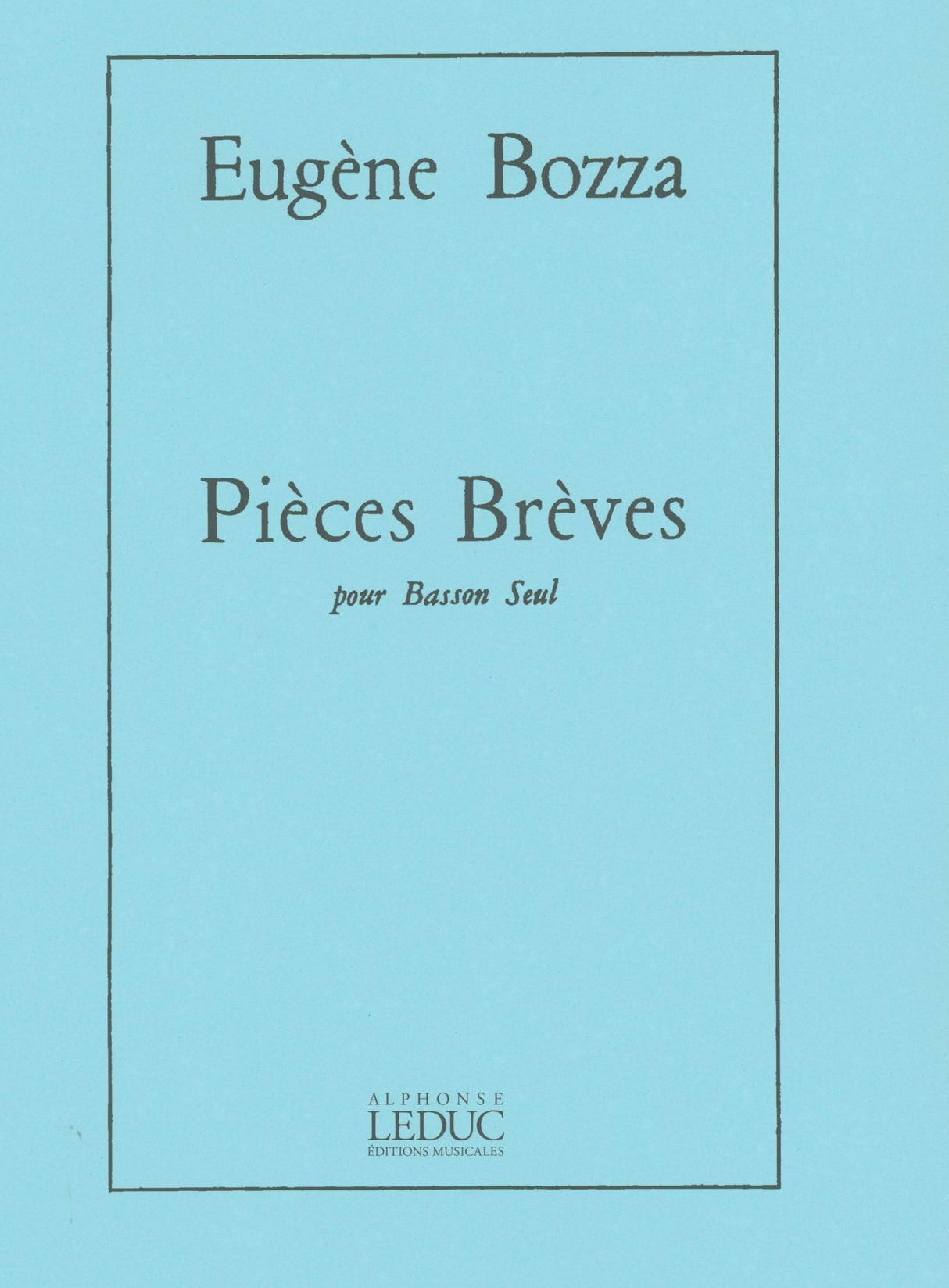 Bozza: Pièces brèves