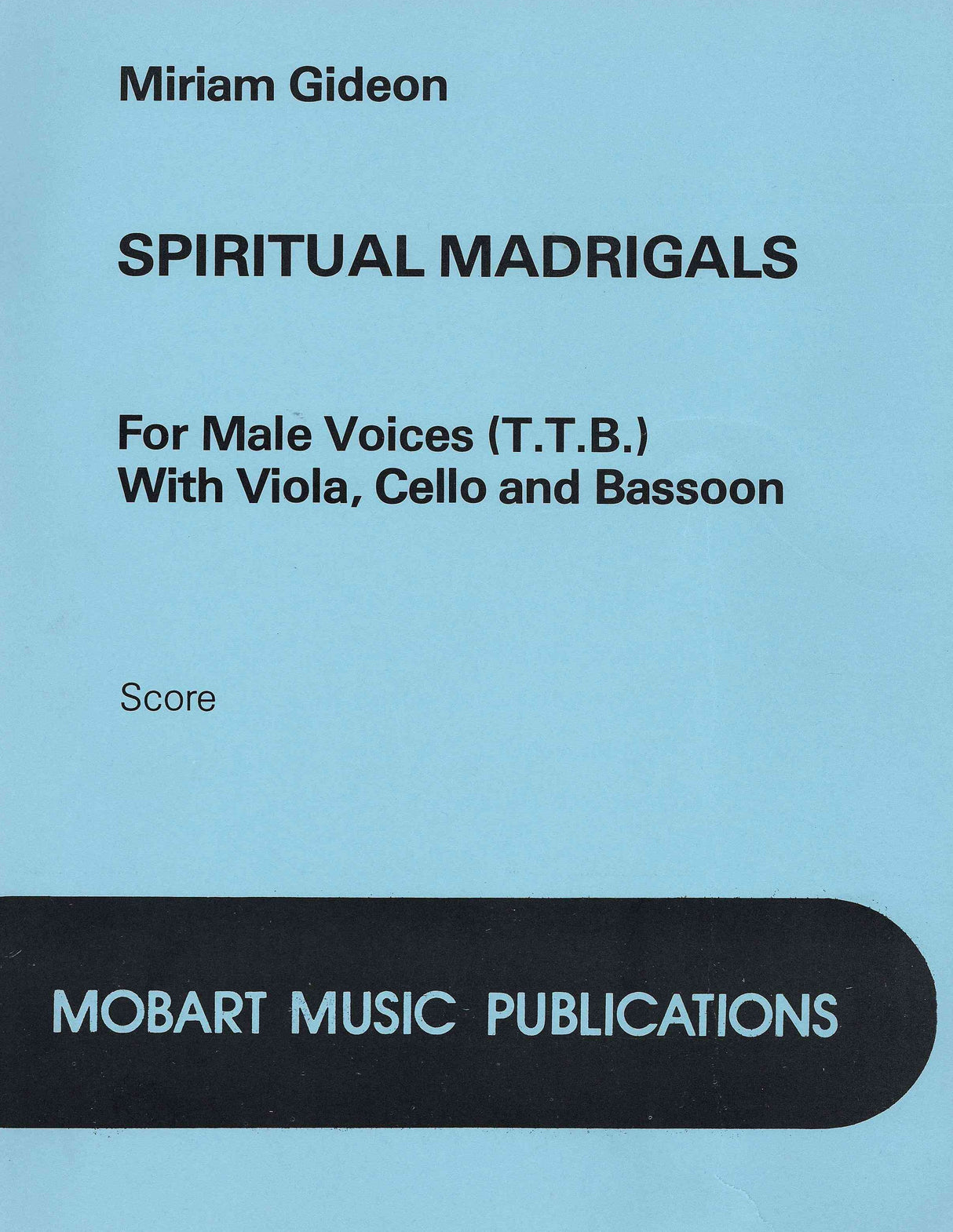 Gideon: Spiritual Madrigals