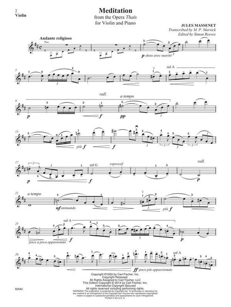 Massenet: Méditation from Thaïs (arr. for violin)