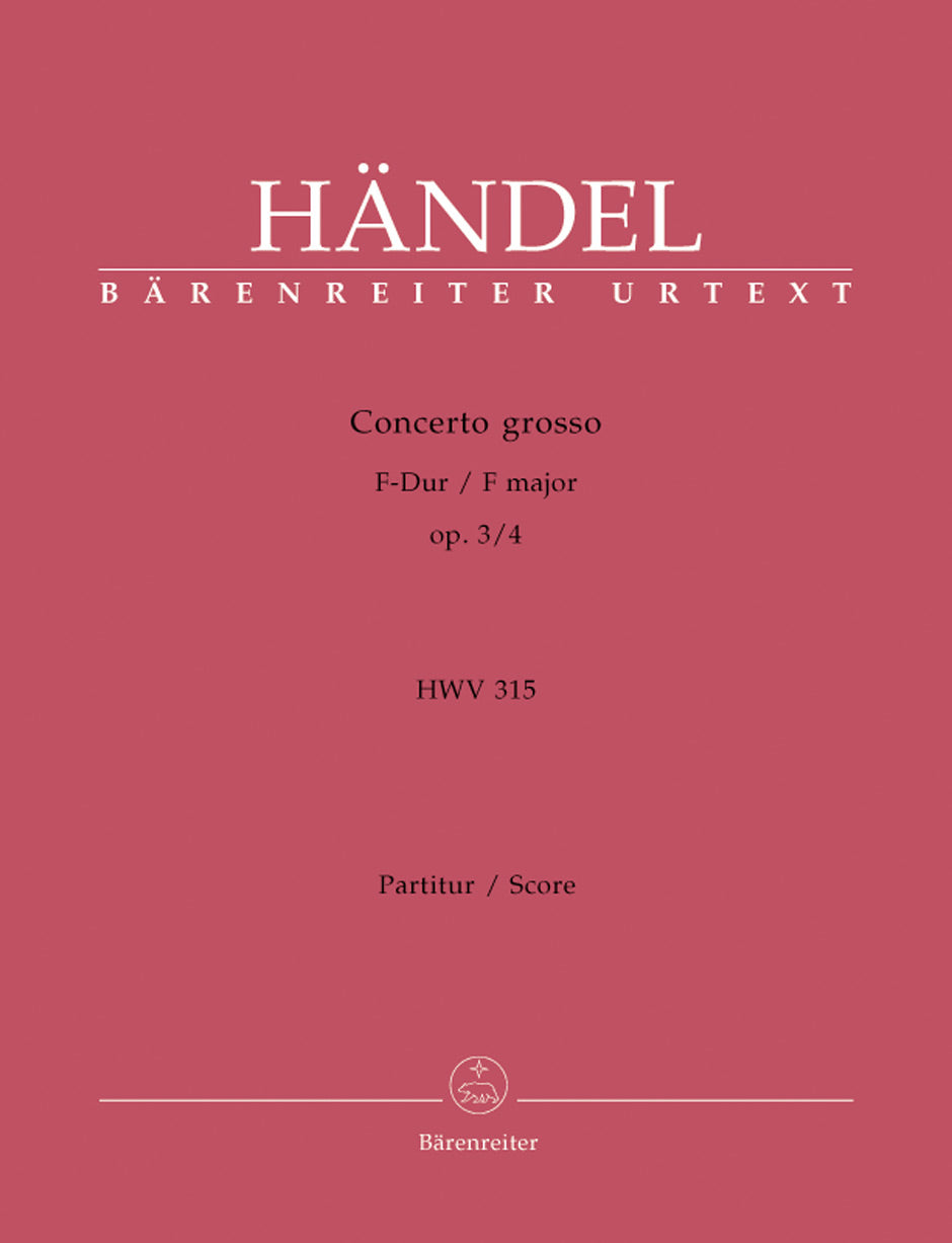 Handel: Concerto grosso in F Major, HWV 315, Op. 3, No. 4