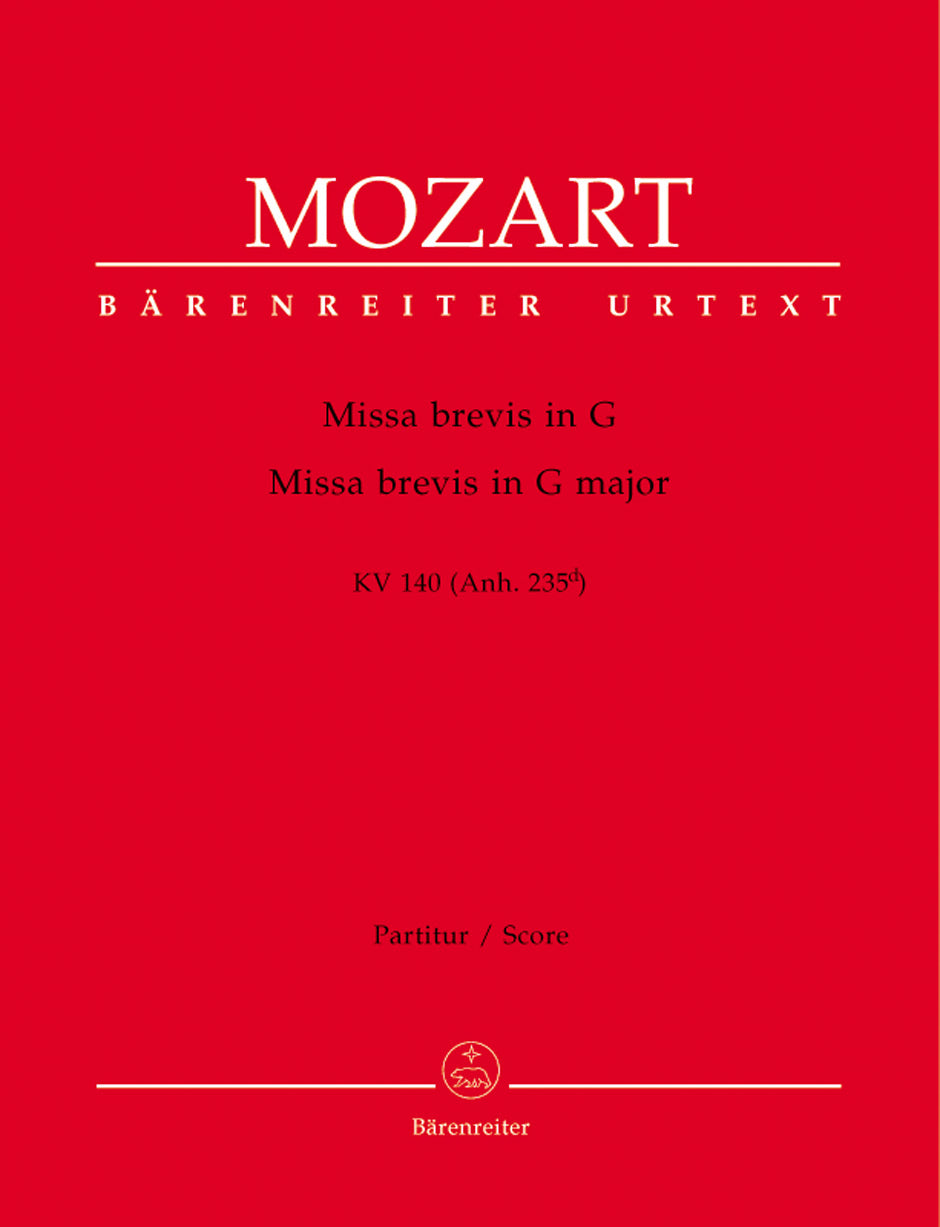 Mozart: Missa brevis in G Major, K. 140 (235d)