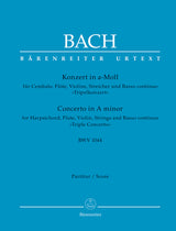 Bach: Triple Concerto for Harpsichord, Flute and Violin in A Minor, BWV 1044