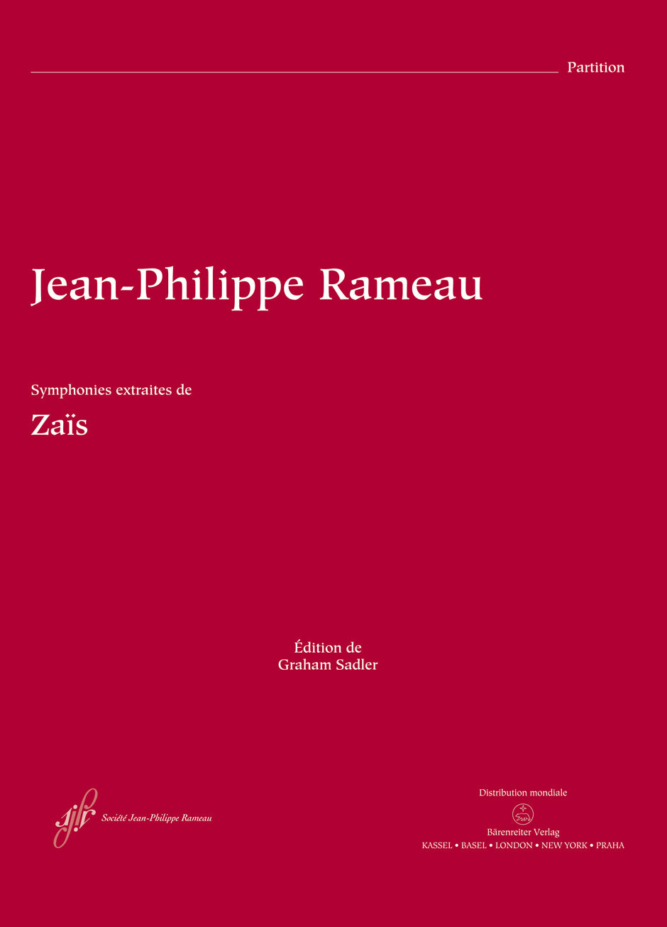 Rameau: Symphonies from Zaïs, RCT 60