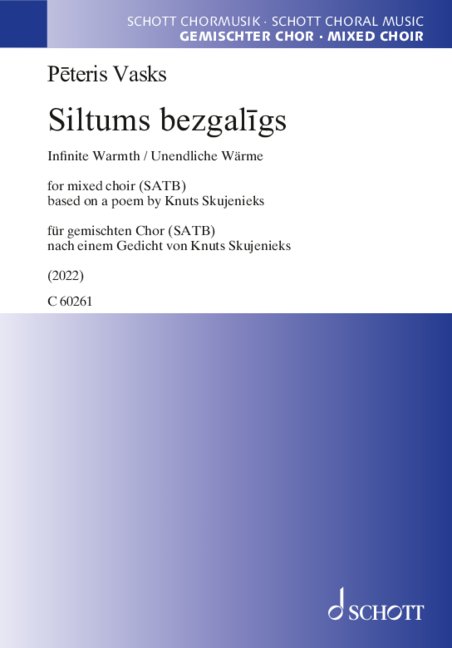 Vasks: Siltums bezgalīgs